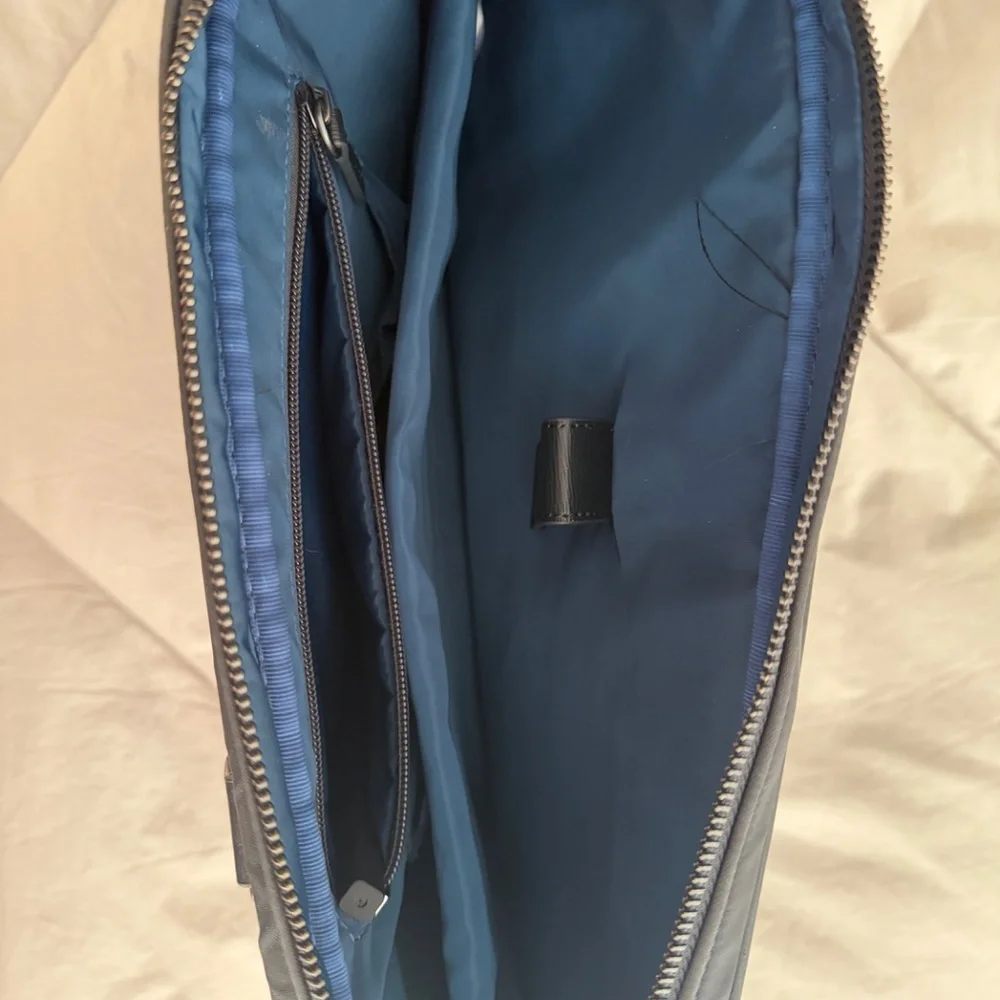 Ted Baker slim briefcase in Navy Blue